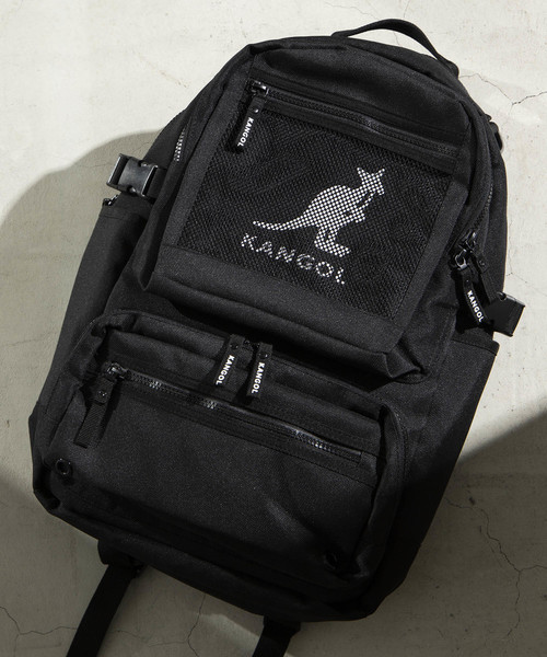 KANGOL(カンゴール)の「WEGO/KANGOL ロゴバックパック(バックパック/リュック・メンズ・ブラック・FREE)」の1枚目の写真