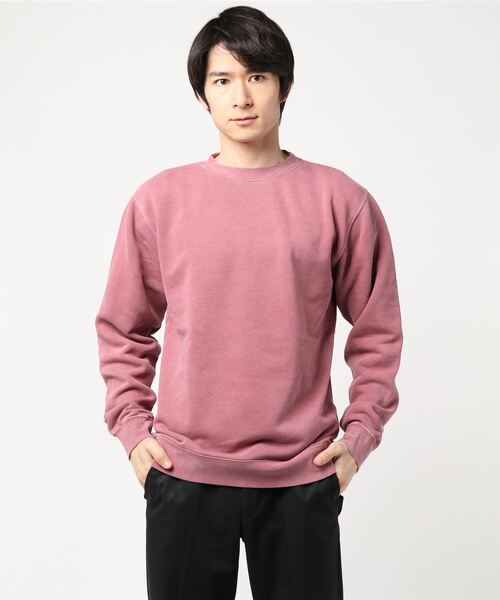 INDEPENDENT(インディペンデント)の「【Independent Trading Co】UNISEX MIDWEIGHT PIGMENT DYED CREW NECK (UN)(スウェット・メンズ・ピンク/マルーン/ベージュ/グリーン/サックスブルー/ミント/ブルー/イエロー・MEDIUM/SMALL)」の8枚目の写真