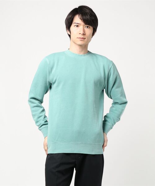 INDEPENDENT(インディペンデント)の「【Independent Trading Co】UNISEX MIDWEIGHT PIGMENT DYED CREW NECK (UN)(スウェット・メンズ・ピンク/マルーン/ベージュ/グリーン/サックスブルー/ミント/ブルー/イエロー・MEDIUM/SMALL)」の4枚目の写真