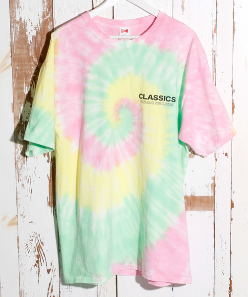 VOTE MAKE NEW CLOTHES（ボートメイクニュークローズ）の「VOTE MAKE NEW CLOTHES ヴォート ボート / "TIE DYE" PRINT TEE タイダイプリントTEE（Tシャツ/カットソー・メンズ・パープル/サックスブルー/ピンク・SMALL/MEDIUM/LARGE/X-LARGE）」の3枚目の写真