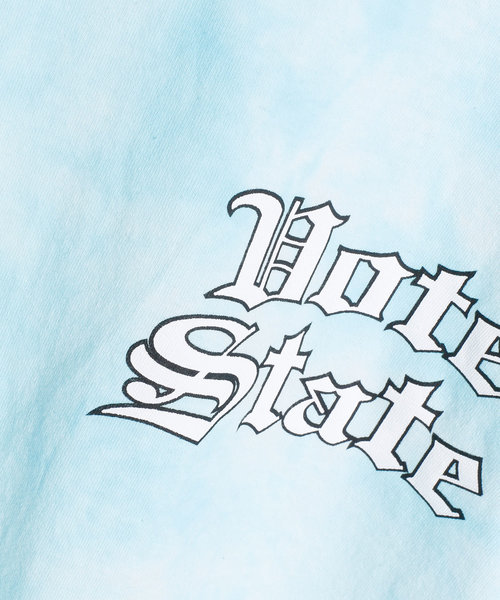 VOTE MAKE NEW CLOTHES（ボートメイクニュークローズ）の「VOTE MAKE NEW CLOTHES ヴォート ボート / "TIE DYE" PRINT TEE タイダイプリントTEE（Tシャツ/カットソー・メンズ・パープル/サックスブルー/ピンク・SMALL/MEDIUM/LARGE/X-LARGE）」の4枚目の写真