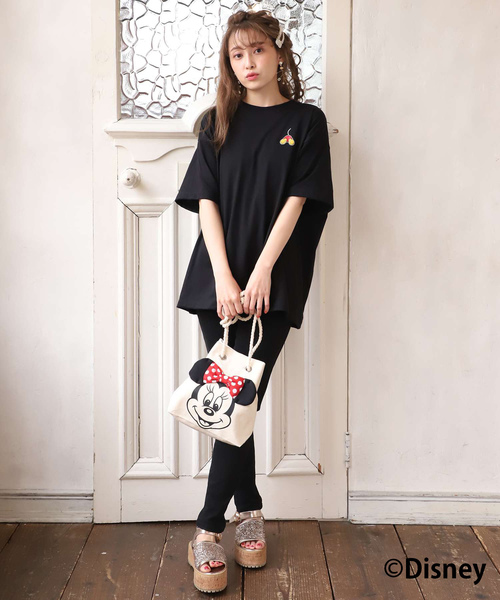 one after another NICE CLAUP(ワンアフターアナザーナイスクラップ)の「ミッキーマウス/バックプリントTシャツ(Tシャツ/カットソー・レディース・オフホワイト/ブラック・FREE)」の15枚目の写真