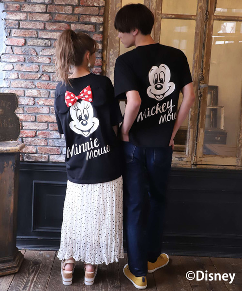one after another NICE CLAUP(ワンアフターアナザーナイスクラップ)の「ミッキーマウス/バックプリントTシャツ(Tシャツ/カットソー・レディース・オフホワイト/ブラック・FREE)」の18枚目の写真