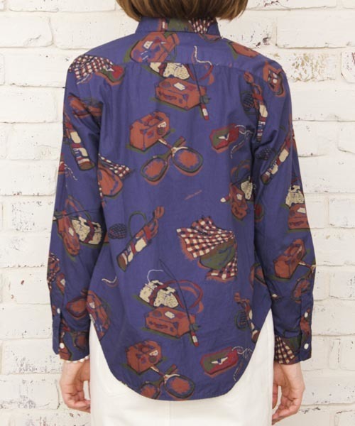 Kastane（カスタネ）の「【melple×Kastane】シャツ（シャツ/ブラウス・レディース・クリーム/ネイビー・FREE）」の5枚目の写真