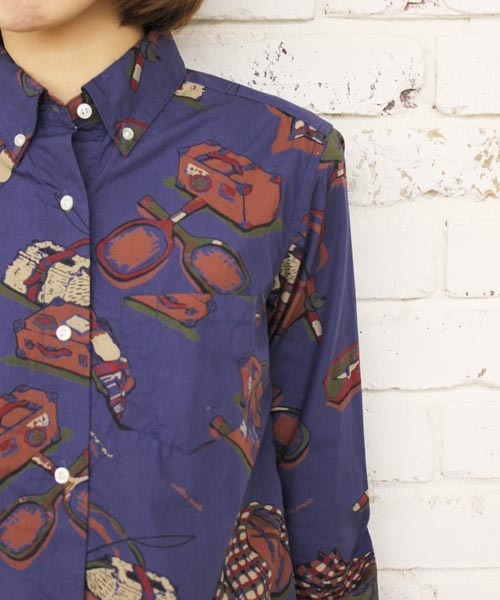 Kastane（カスタネ）の「【melple×Kastane】シャツ（シャツ/ブラウス・レディース・クリーム/ネイビー・FREE）」の6枚目の写真