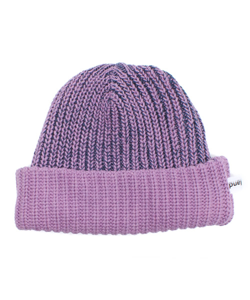 ADAM ET ROPE'（アダムエロペ）の「【HIGHLAND2000】ニットキャップ（ニットキャップ/ビーニー・メンズ・ネイビー/ダークパープル・FREE）」の2枚目の写真