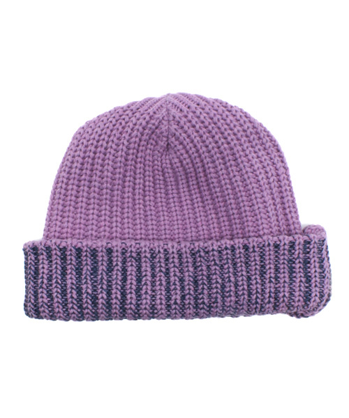 ADAM ET ROPE'（アダムエロペ）の「【HIGHLAND2000】ニットキャップ（ニットキャップ/ビーニー・メンズ・ネイビー/ダークパープル・FREE）」の7枚目の写真