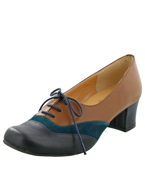 あしながおじさん(アシナガオジサン)の「〈あしながおじさん〉レースアップパンプス(パンプス・レディース・グリーン/ブラック/クリアブラック/グレイッシュベージュ・22.5cm/23.5cm/24.0cm/23.0cm/24.5cm)」の8枚目の写真