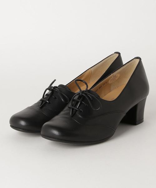 あしながおじさん(アシナガオジサン)の「〈あしながおじさん〉レースアップパンプス(パンプス・レディース・グリーン/ブラック/クリアブラック/グレイッシュベージュ・22.5cm/23.5cm/24.0cm/23.0cm/24.5cm)」の13枚目の写真