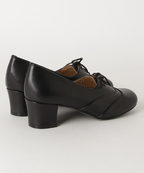 あしながおじさん(アシナガオジサン)の「〈あしながおじさん〉レースアップパンプス(パンプス・レディース・グリーン/ブラック/クリアブラック/グレイッシュベージュ・22.5cm/23.5cm/24.0cm/23.0cm/24.5cm)」の14枚目の写真