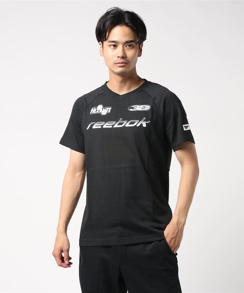 Reebok(リーボック)の「クラシックス アドバンス Tシャツ / Classics Advance Tee(Tシャツ/カットソー・メンズ・ブラック/イエロー・LARGE/XX-LARGE/X-LARGE/X-SMALL/XXX-LARGE/SMALL/MEDIUM)」の2枚目の写真
