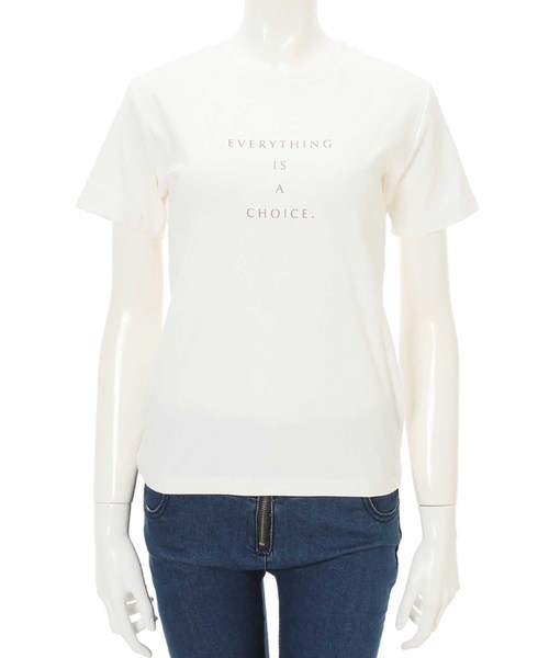 fifth（フィフス）の「センターロゴTシャツ（Tシャツ/カットソー・レディース・ホワイト/ブラック/モカ/スモークピンク・MEDIUM）」の17枚目の写真