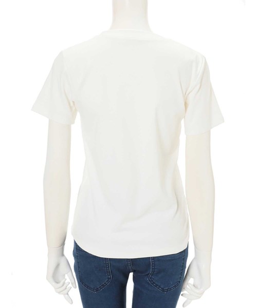 fifth（フィフス）の「センターロゴTシャツ（Tシャツ/カットソー・レディース・ホワイト/ブラック/モカ/スモークピンク・MEDIUM）」の19枚目の写真