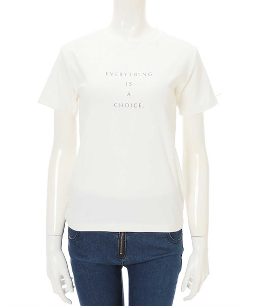 fifth（フィフス）の「センターロゴTシャツ（Tシャツ/カットソー・レディース・ホワイト/ブラック/モカ/スモークピンク・MEDIUM）」の13枚目の写真