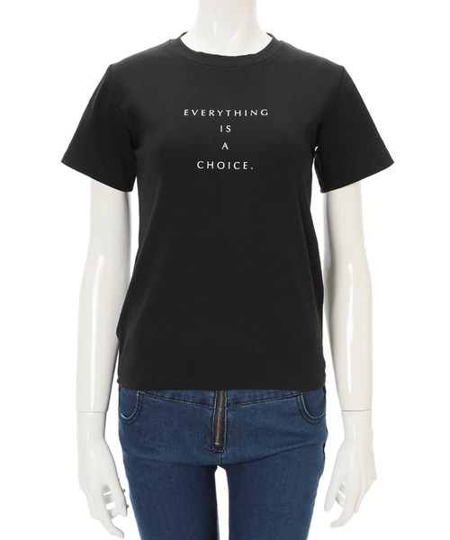 fifth（フィフス）の「センターロゴTシャツ（Tシャツ/カットソー・レディース・ホワイト/ブラック/モカ/スモークピンク・MEDIUM）」の7枚目の写真