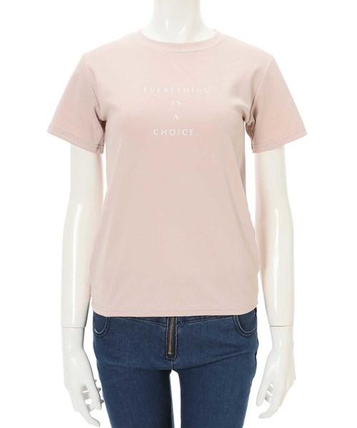 fifth（フィフス）の「センターロゴTシャツ（Tシャツ/カットソー・レディース・ホワイト/ブラック/モカ/スモークピンク・MEDIUM）」の8枚目の写真