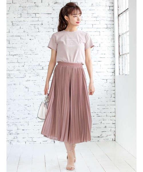 fifth（フィフス）の「センターロゴTシャツ（Tシャツ/カットソー・レディース・ホワイト/ブラック/モカ/スモークピンク・MEDIUM）」の11枚目の写真