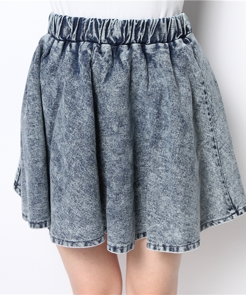 WEGO（ウィゴー）の「WEGO/デニムフレアスカート（デニムスカート・レディース・インディゴブルー・FREE）」の4枚目の写真