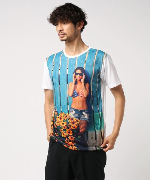 おしゃれスタ（オシャレスタ）の「カラーガールズフォトプリントクルーネックTシャツ(KU)（Tシャツ/カットソー・メンズ・A/B/C/D・M/L）」の18枚目の写真