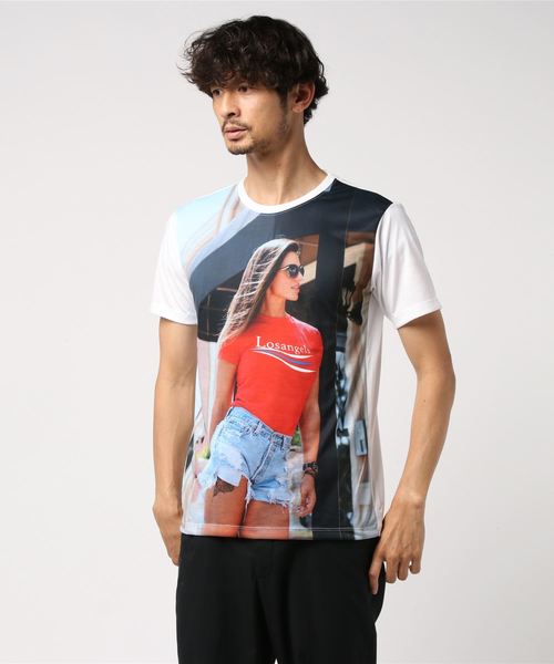 おしゃれスタ（オシャレスタ）の「カラーガールズフォトプリントクルーネックTシャツ(KU)（Tシャツ/カットソー・メンズ・A/B/C/D・M/L）」の17枚目の写真