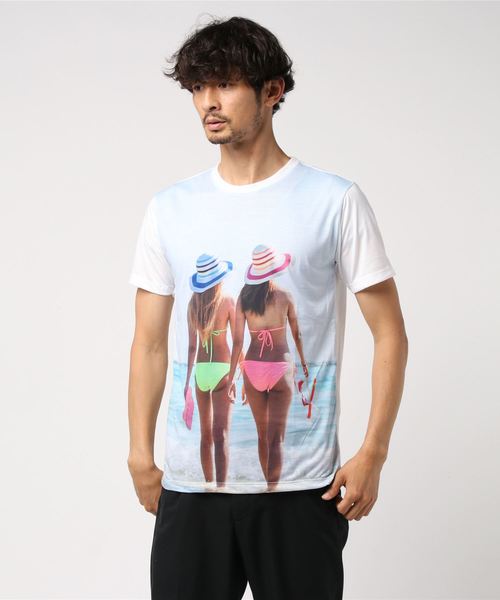 おしゃれスタ（オシャレスタ）の「カラーガールズフォトプリントクルーネックTシャツ(KU)（Tシャツ/カットソー・メンズ・A/B/C/D・M/L）」の15枚目の写真