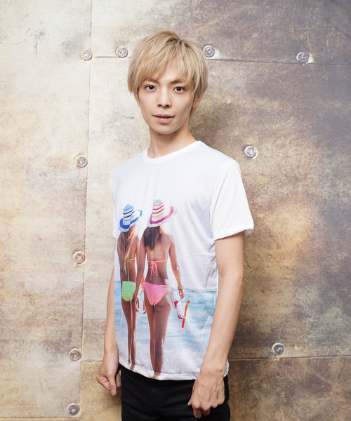おしゃれスタ（オシャレスタ）の「カラーガールズフォトプリントクルーネックTシャツ(KU)（Tシャツ/カットソー・メンズ・A/B/C/D・M/L）」の7枚目の写真