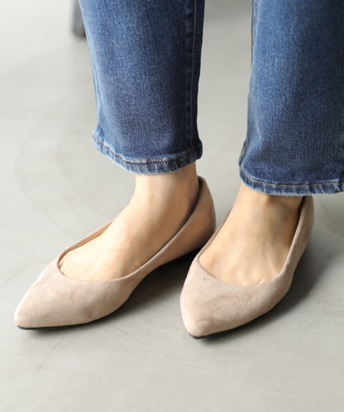 AMERICAN HOLIC(アメリカンホリック)の「軽量フラットシューズ *(パンプス・レディース・ブラック/ネイビー/グリーン/ライトベージュ・S/M/L)」の3枚目の写真