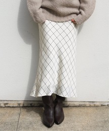 IENA | サテンバイヤスフレアスカート◆(スカート)