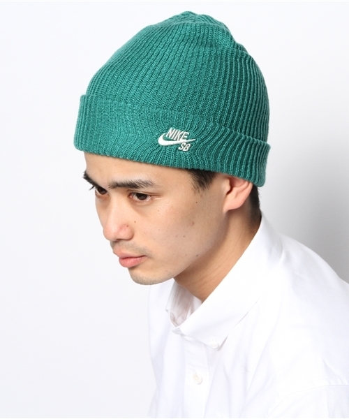 NIKE SB(ナイキエスビー)の「ナイキ アクリルビーニー NIKE SB FISHERMAN BEANIE 628684(ニットキャップ/ビーニー・メンズ・ブラック/グリーン/ブルー/ネイビー/ダークグレー・ONE SIZE)」の10枚目の写真