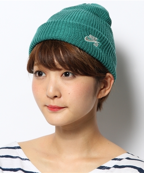 NIKE SB(ナイキエスビー)の「ナイキ アクリルビーニー NIKE SB FISHERMAN BEANIE 628684(ニットキャップ/ビーニー・メンズ・ブラック/グリーン/ブルー/ネイビー/ダークグレー・ONE SIZE)」の9枚目の写真