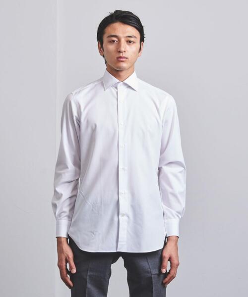 UNITED ARROWS（ユナイテッドアローズ）の「＜UNITED ARROWS＞ イージーケア ブロード セミワイドカラー◆（ビジネスシャツ・メンズ・ライトブルー/ホワイト・36cm/38cm/41cm/37cm/42cm/43cm/40cm/39cm）」の8枚目の写真