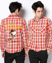 One deux boo | Vintage PEANUTSダブルフェイスシャツ(MEN'S)(シャツ/ブラウス)