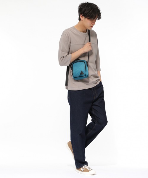 LAKOLE（ラコレ）の「フロントポケットショルダーバッグ / LAKOLE（ショルダーバッグ・メンズ・ブラック/ベージュ/パープル/グリーン・FREE）」の17枚目の写真