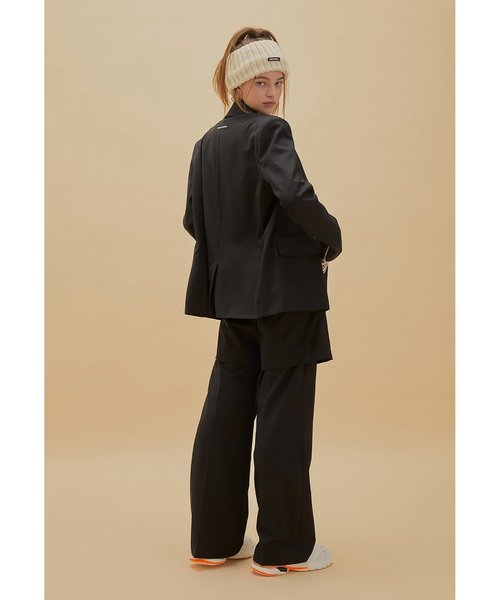 CRANK（クランク）の「『CRANK』CHAIN OVERSIZE BLAZER/チェーン付き オーバーサイズ テーラードジャケット（テーラードジャケット・レディース・ブラック/ベージュ・FREE）」の5枚目の写真