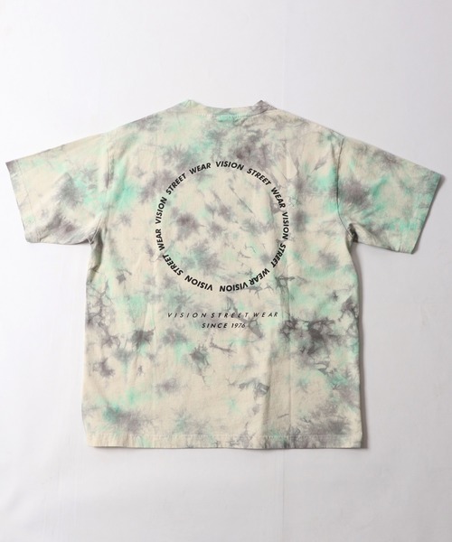 VISION STREET WEAR(ヴィジョンストリートウェア)の「VISION STREET WEAR タイダイ染め 両面プリント 半袖Tシャツ(Tシャツ/カットソー・メンズ・ライトグレー/ミント/パープル/マルチ・M/L/LL)」の5枚目の写真