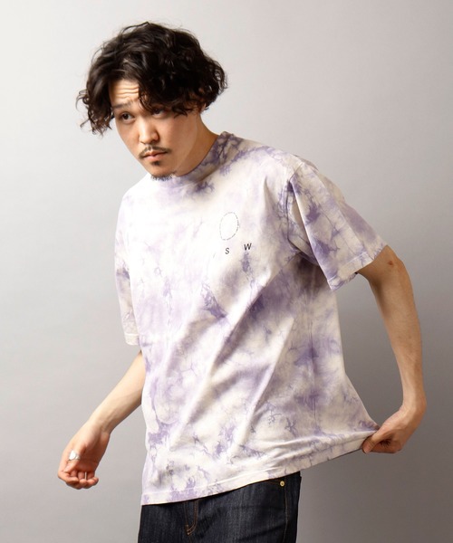 メンズ タイダイ柄シャツ 染めプリント ストリート K00015 Tシャツ タイダイ柄 メンズ レディース カラフル たいだい