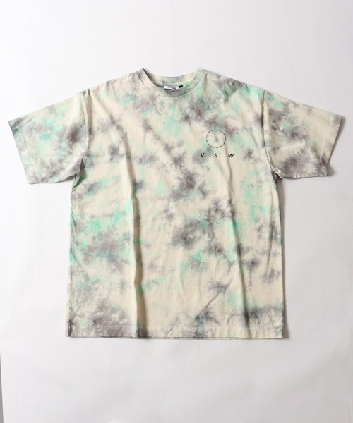 VISION STREET WEAR(ヴィジョンストリートウェア)の「VISION STREET WEAR タイダイ染め 両面プリント 半袖Tシャツ(Tシャツ/カットソー・メンズ・ライトグレー/ミント/パープル/マルチ・M/L/LL)」の7枚目の写真