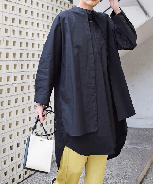 Marient（マリエント）の「フロントヨークシャツワンピ（ワンピース・レディース・ホワイト/ブラック・FREE）」の3枚目の写真