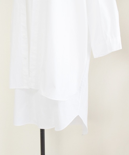Marient（マリエント）の「フロントヨークシャツワンピ（ワンピース・レディース・ホワイト/ブラック・FREE）」の15枚目の写真