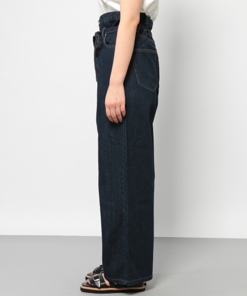 PAGEBOY(ページボーイ)の「ハイウエストベルト付ワイドデニム(デニムパンツ・レディース・ライトブルー/オフホワイト/インディゴブルー・FREE)」の13枚目の写真