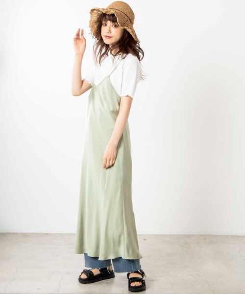 WEGO（ウィゴー）の「WEGO/メロウリブTシャツ（Tシャツ/カットソー・レディース・ブラック/オフホワイト/カーキ/グリーン系その他/ライトベージュ/ホワイト系その他/アイボリー・FREE）」の12枚目の写真