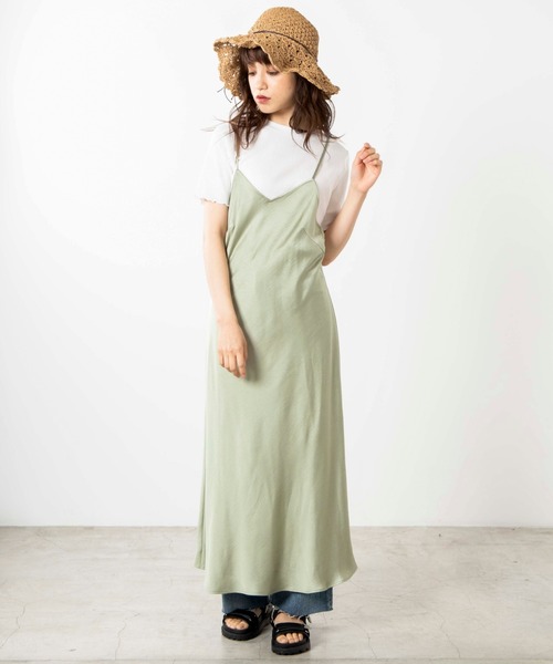 WEGO（ウィゴー）の「WEGO/メロウリブTシャツ（Tシャツ/カットソー・レディース・ブラック/オフホワイト/カーキ/グリーン系その他/ライトベージュ/ホワイト系その他/アイボリー・FREE）」の20枚目の写真