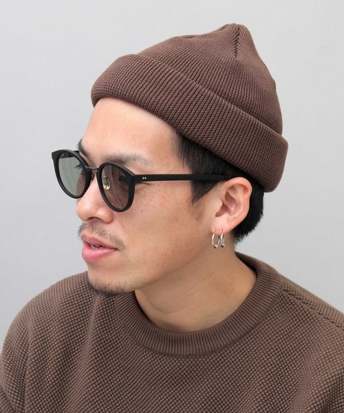 Mr.COVER(ミスターカバー)の「Mr.COVER / ミスターカバー / 抗菌防臭 日本製 ロールニットキャップ / コットン ニットワッチ(ニットキャップ/ビーニー・メンズ・ブラック/ベージュ/パープル/ブラウン/グレー・FREE)」の3枚目の写真