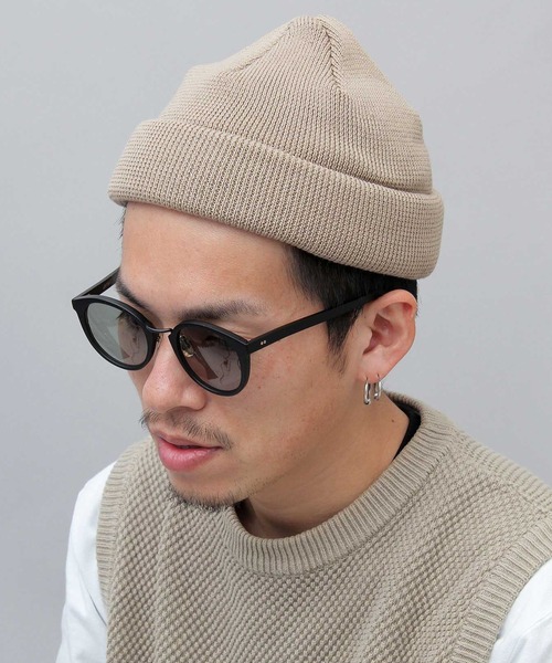 Mr.COVER(ミスターカバー)の「Mr.COVER / ミスターカバー / 抗菌防臭 日本製 ロールニットキャップ / コットン ニットワッチ(ニットキャップ/ビーニー・メンズ・ブラック/ベージュ/パープル/ブラウン/グレー・FREE)」の16枚目の写真