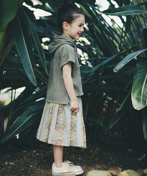 RADCHAP（ラッドチャップ）の「アフリカ柄スカート（スカート・キッズ・サックスブルー/レッド・XL/S/M/L）」の3枚目の写真