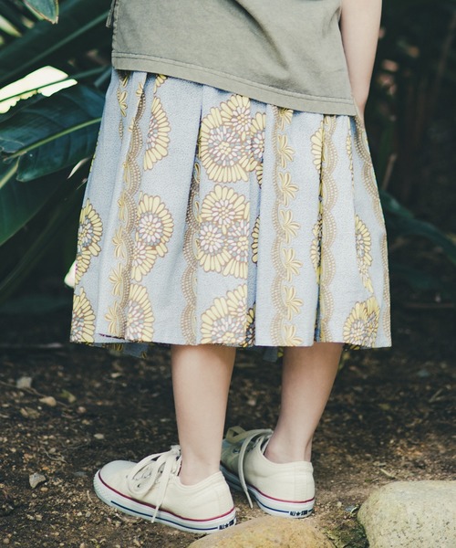 RADCHAP（ラッドチャップ）の「アフリカ柄スカート（スカート・キッズ・サックスブルー/レッド・XL/S/M/L）」の7枚目の写真