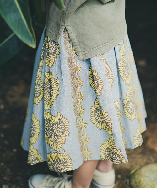 RADCHAP（ラッドチャップ）の「アフリカ柄スカート（スカート・キッズ・サックスブルー/レッド・XL/S/M/L）」の13枚目の写真