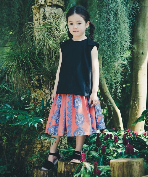 RADCHAP（ラッドチャップ）の「アフリカ柄スカート（スカート・キッズ・サックスブルー/レッド・XL/S/M/L）」の15枚目の写真