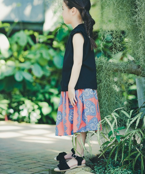 RADCHAP（ラッドチャップ）の「アフリカ柄スカート（スカート・キッズ・サックスブルー/レッド・XL/S/M/L）」の11枚目の写真