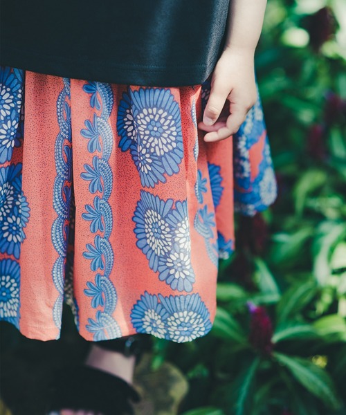 RADCHAP（ラッドチャップ）の「アフリカ柄スカート（スカート・キッズ・サックスブルー/レッド・XL/S/M/L）」の6枚目の写真